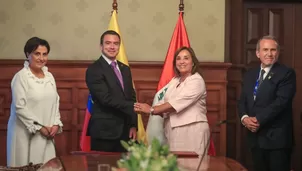 Dina Boluarte y Daniel Noboa afianzan alianza estratégica bilateral. Foto: Andina / Video: Canal N