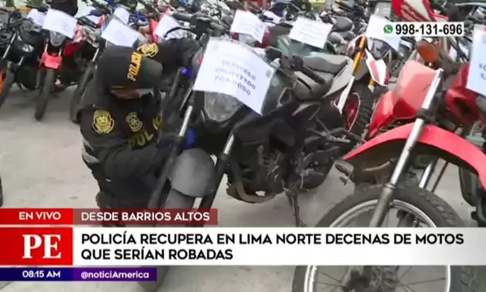 Diprove recupera más de 60 motocicletas en las últimas horas - América  Noticias