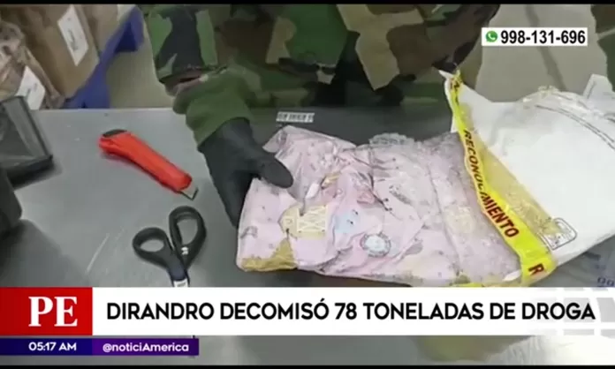 Dirandro decomisó 78 toneladas de droga en lo que va del año