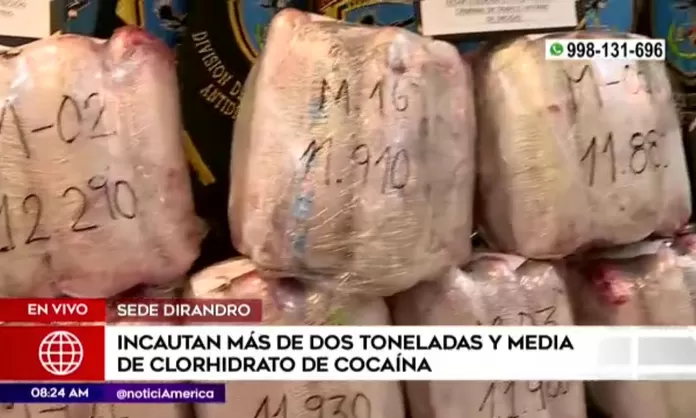 Dirandro: Incautan más de 2 toneladas y media de droga