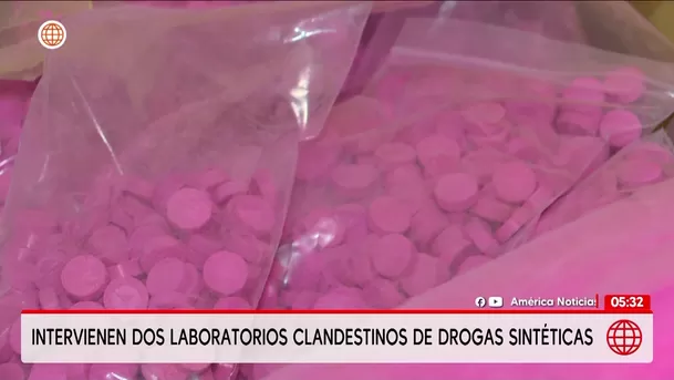 Dirandro interviene dos laboratorios de drogas sintéticas. Foto: América Noticias Dirandro interviene dos laboratorios de drogas sintéticas. Foto: América Noticias