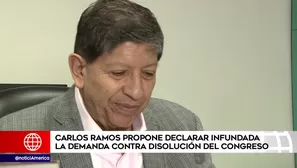 Carlos Ramos Núñez, magistrado del Tribunal Constitucional. América Noticias