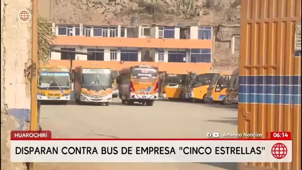 Disparan contra empresa Cinco Estrellas en Huarochirí/ América Noticias