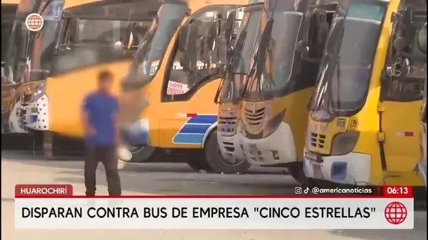Atacan por segunda vez a empresa de transporte Cinco Estrellas en Huarochirí/ América Noticias