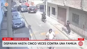 Disparan contra familia en el Cercado de Lima. Foto y video: América Noticias 