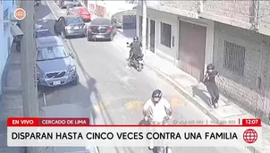 Disparan contra familia en el Cercado de Lima. Foto y video: América Noticias 