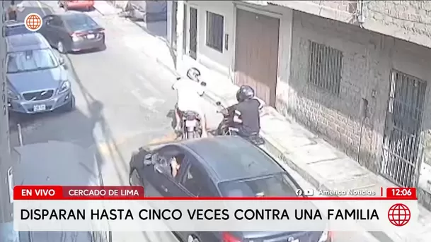 Disparan contra familia en el Cercado de Lima. Foto: América Noticias