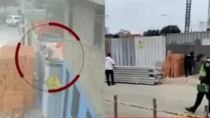 Disparan contra obra del Colegio Médico en La Perla Video y Foto: América TV