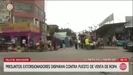Disparan contra puesto de ropa en Villa El Salvador
