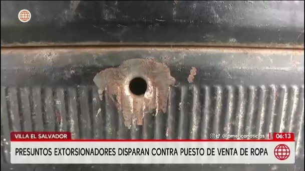 Atacan a balazos puesto de ropa en Villa El Salvador/ América Noticias