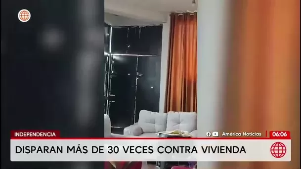Delincuentes disparan más de 30 veces contra casa en Independencia/ América Noticias