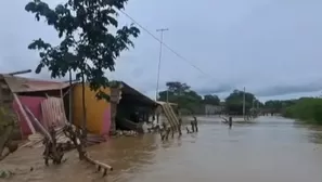 Inundación en el distrito de Mórrope / Fuente: América Noticias