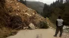Distritos de la sierra centro y sur en riesgo por deslizamientos