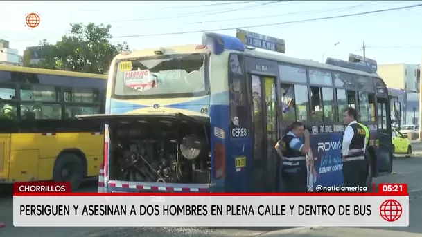 Doble asesinato en Chorrillos tras persecución en las calles. Foto: América Noticias Doble asesinato en Chorrillos tras persecución en las calles. Foto: América Noticias