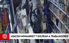 Dos delincuentes asaltan minimarket y se llevan cinco botellas de wishky - Noticias de minimarket