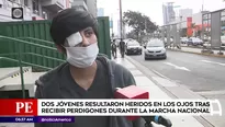 Jóvenes heridos durante manifestaciones. América Noticias