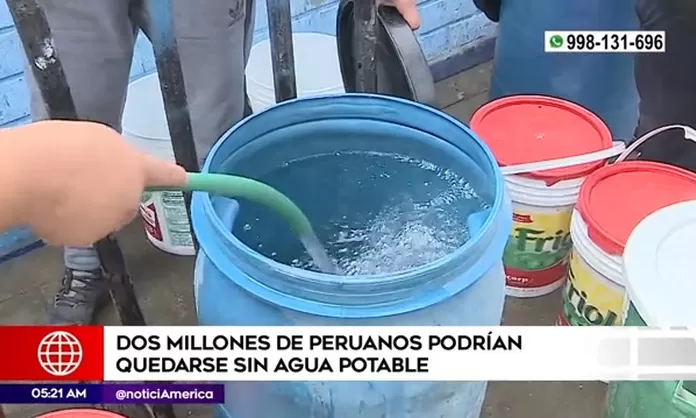Dos millones de peruanos podrían quedarse sin agua potable