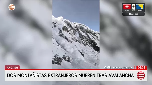 Dos montañistas extranjeros mueren en Áncash. Foto: América Noticias Dos montañistas extranjeros mueren en Áncash. Foto: América Noticias