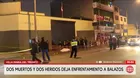 Dos muertos deja un tiroteo en Villa María del Triunfo