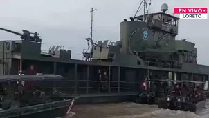 Dos muertos tras hundirse buque BAP en el río Amazonas. / Video: Canal N