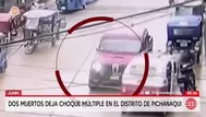 Dos muertos y 14 heridos tras choque múltiple en Junín