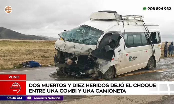 Puno: Dos muertos en accidente de tránsito