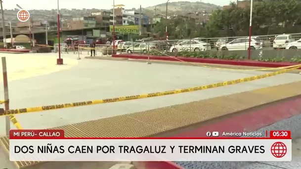 Dos niñas caen por tragaluz y terminan graves en el Callao. Foto: América Noticias