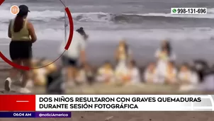 En un video, grabado por los padres de la promoción, se observa a una las madres del salón acercarse a la fogata 