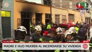 Dos personas mueren tras incendio en vivienda de La Victoria