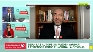 Doctor Huerta sobre autopsias en pacientes con COVID-19. América Noticias