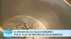 El drama de las ollas comunes por el alza de los precios de los alimentos