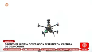 Drones de última generación permitieron captura de delincuentes en San Borja. Foto y video: América Noticias