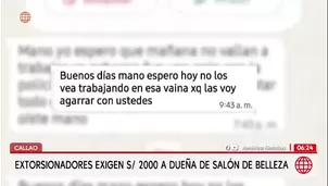 Dueña de salón en Callao sufre extorsión y teme por su vida/ América Noticias