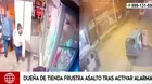 Dueña de tienda frustró un asalto tras activar la alarma