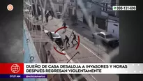 Desalojan a invasores y regresan violentamente | Video: América Noticias