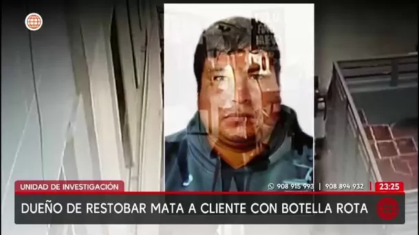 Dueño de restobar mata a cliente con botella en Huachipa/ Unidad de Investigación
