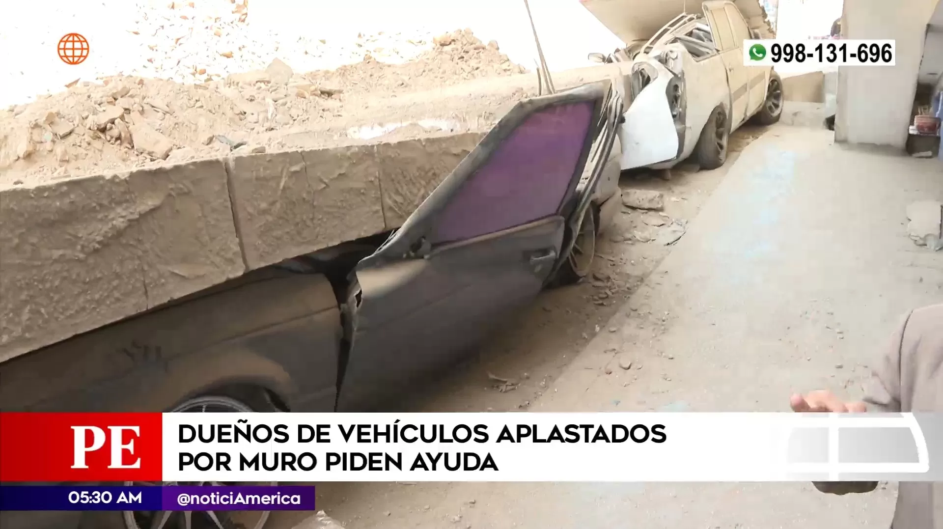 Autos afectados | Imagen: América Noticias