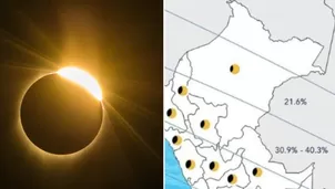 Eclipse solar: así se observará desde las ciudades del Perú. Foto: composición