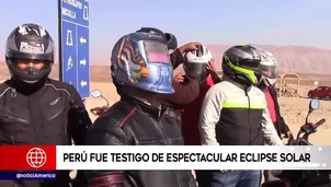 Eclipse solar se apreció en Tacna y en otras zonas del país.