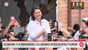 Economía e inseguridad: Los grandes retos de Keiko Fujimori. Foto y video: América Noticias