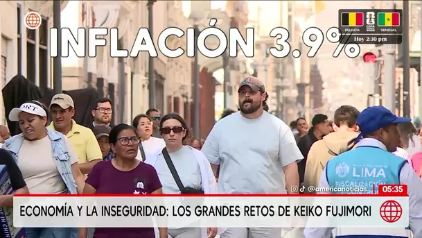 Economía e inseguridad: Los grandes retos de Keiko Fujimori. Foto: América Noticias Economía e inseguridad: Los grandes retos de Keiko Fujimori. Foto: América Noticias