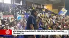 Ecuador: Asesinan al candidato presidencial Fernando Villavicencio a pocos días de las elecciones