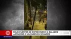 Ecuador: Delincuentes se enfrentaron a balazos a policías y militares