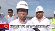 Ministro de Transportes Edmer Trujillo renunció a su cargo