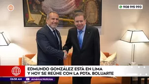 Edmundo González está en Lima y hoy se reúne con Dina Boluarte. Foto y video: América Noticias