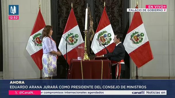 Eduardo Arana es el nuevo presidente del Consejo de Ministros. Foto: Canal N