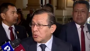 El presidente del Congreso, Eduardo Salhuana, se refirió a la vacancia presidencial contra Dina Boluarte. / Video: Canal N