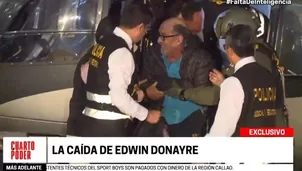 La captura de Edwin Donayre. Foto: Cuarto Poder