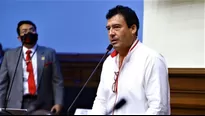 El congresista de Acción Popular, Edwin Martínez, se mostró en contra de la pensión vitalicia para Alberto Fujimori. / Video: Canal N