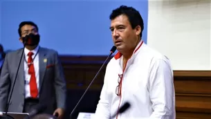 El congresista de Acción Popular, Edwin Martínez, se mostró en contra de la pensión vitalicia para Alberto Fujimori. / Video: Canal N